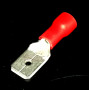 Клемма ножевая- вилка 6,3mm красная VD1-6,3M SGE Taiwan                                             