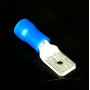 Клемма ножевая- вилка 6,3mm синяя VD2-6,3M                                                          