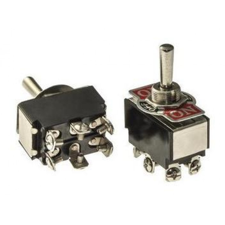 KN3(B)-223 2*3pin (on)-off-(on) на 2 положения (без фиксации)