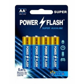 LR6 POWER FLASH Super AA элемент алкал (блистер 4шт)