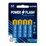 LR6 POWER FLASH Super AA элемент алкал (блистер 4шт)