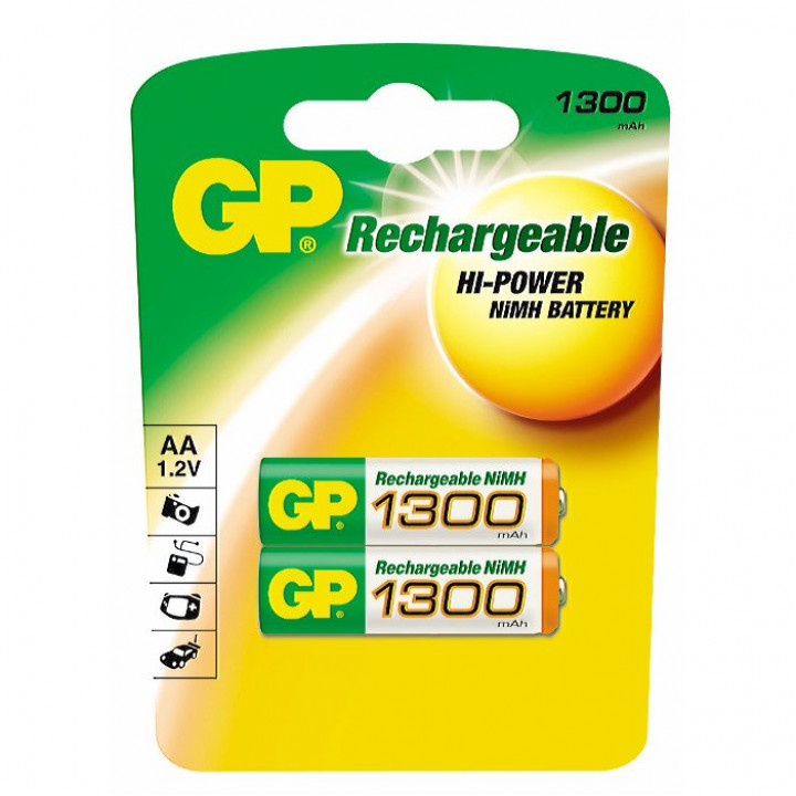 AA 1300mAh GP Ni-MH аккумулятор (блистер 2шт)