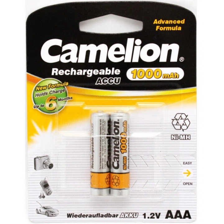 AAA 1000mAh CAMELION Ni-MH аккумулятор                                                              