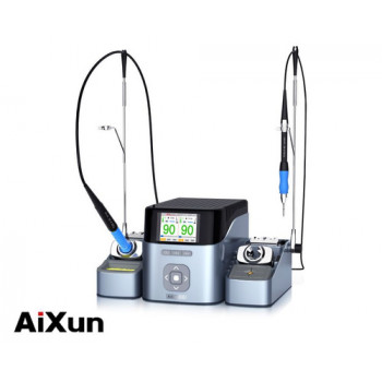 Паяльная станция AiXun T420D двухканальная (три паяльника: T115/T210/T245 + 9 жал) Wi-Fi версия 