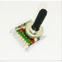 Резистор переменный B50K 6pin 17мм шаг 2,5мм назад, пласт ручка 15мм                                