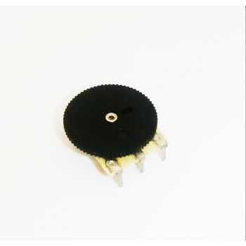 Резистор переменный B50K 3pin ручка-колесо 16*1мм шаг 4мм для плеера                                