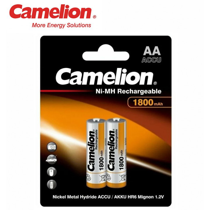 AA 1800mAh CAMELION Ni-MH аккумулятор (блистер 2шт)