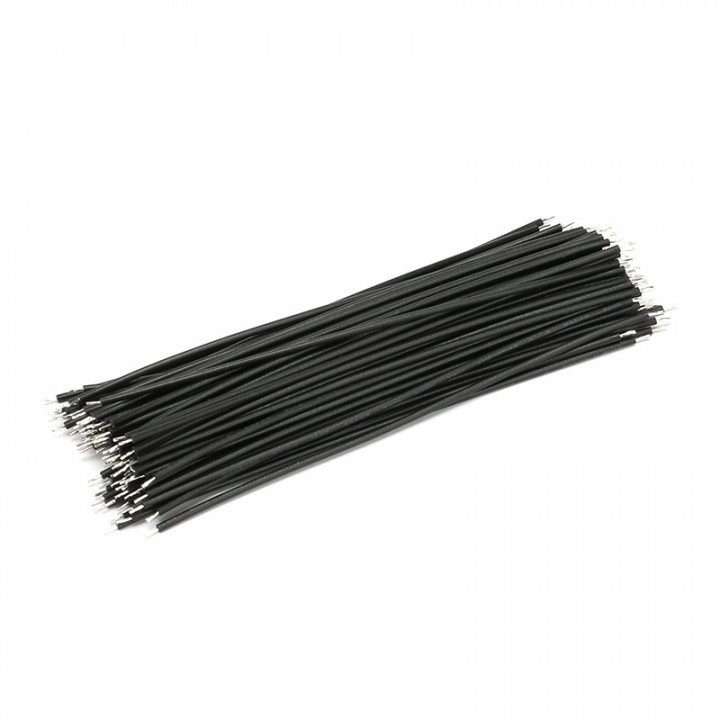 Набор проводов для пайки 80мм черные (80-100шт)