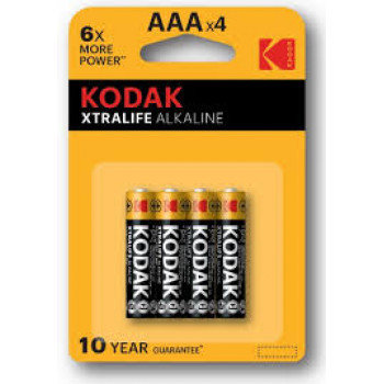 LR03 KODAK XTRALIFE AAA элемент алкал (блистер 4шт)