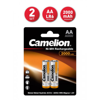 AA 2000mAh CAMELION Ni-MH аккумулятор (блистер 2шт)