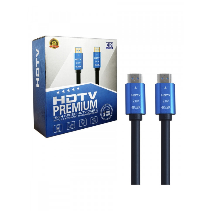 Шнур HDMI-HDMI 5м (версия 2.0) 4K HDTV PREMIUM 