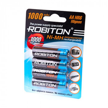 AA 1000mAh ROBITON Ni-MH аккумулятор (блистер 4шт)