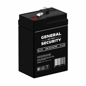 GSL4.5-6 6V 4,5Ah GENERAL SECURITY аккумулятор свинцовый