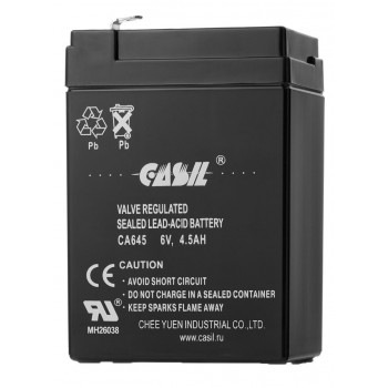 CA645 6V 4,5Ah CASIL аккумулятор свинцовый                                                          