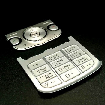 Клавиатура Sony Ericsson W760i серебристая                                                          