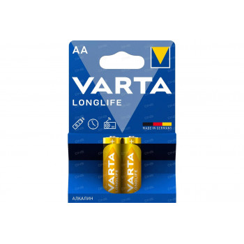 LR6 VARTA LONGLIFE  AA элемент алкал (блистер 2шт)