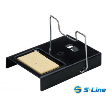 Держатель паяльника ZD-10B стальной прямоугольный с губкой S-Line                                   