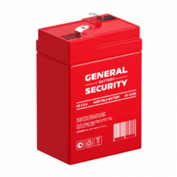 GS4.5-6 6V 4,5Ah GENERAL SECURITY аккумулятор свинцовый