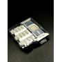 Подложка клавиатуры Nokia N82 c шлейфом и клавиатурой серебристая (orig China)                      