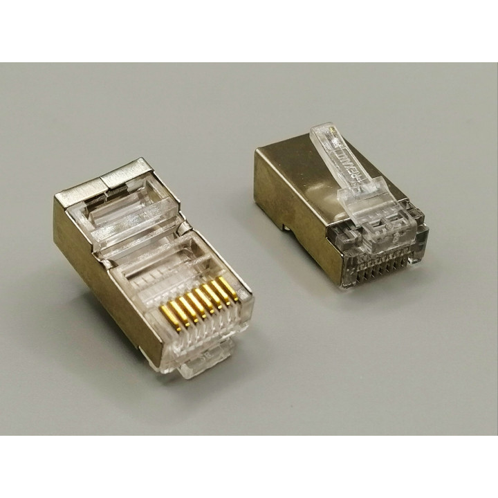 TP-8P8C вилка на кабель (RJ45) экраниров. категория 5e REXANT                                       