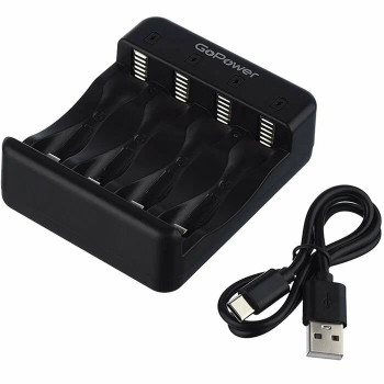 iClever1600 1/4 AA/AAA 1600мА/800мA 5V 2A Ni-MH/Ni-Cd автоматическое заряд.устр-во GoPower