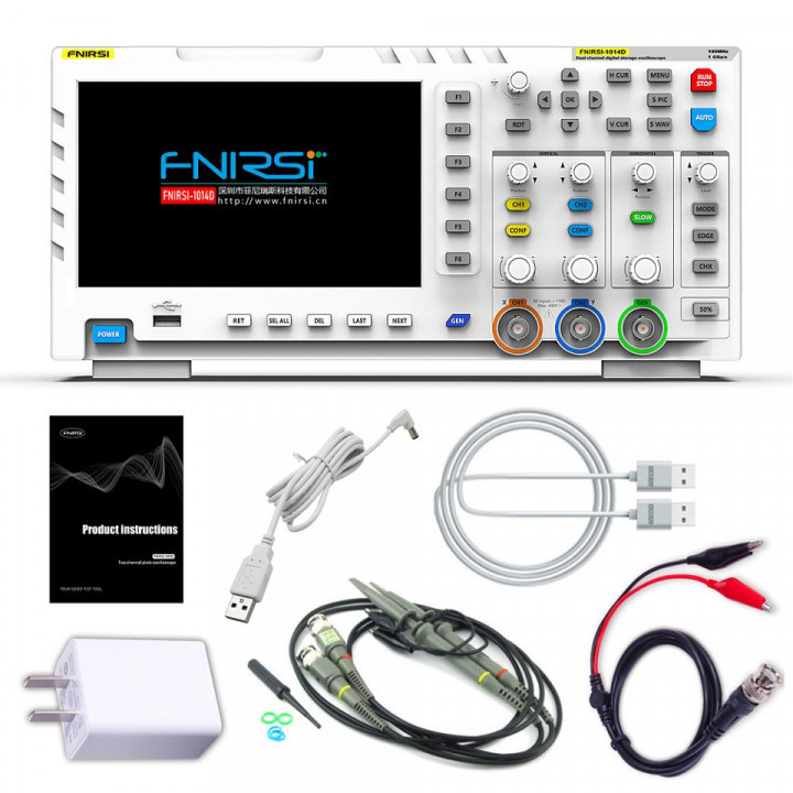 1014D 100MHz цифровой осциллограф двухканальный FNIRSI 