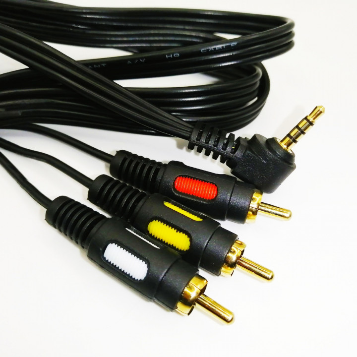 Шнур 3,5 4pole шт-3RCA OMTP 1,5м GOLD REXANT 