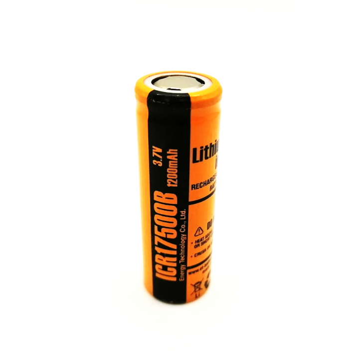 17500 1200mAh 3,7V ICR17500B ET Li-Ion