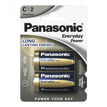 LR14 PANASONIC C элемент алкалиновый (блистер 2шт)