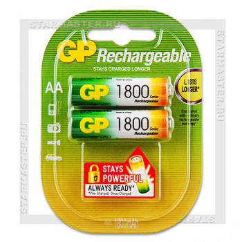AA 1800mAh GP Ni-MH аккумулятор (блистер 2шт)
