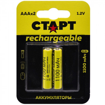 AAA 1100mAh СТАРТ Ni-MH аккумулятор (блистер 2шт)