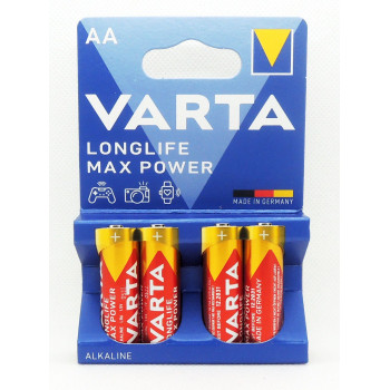 LR6 VARTA LONGLIFE MAX POWER  AA элемент алкал (блистер 4шт)