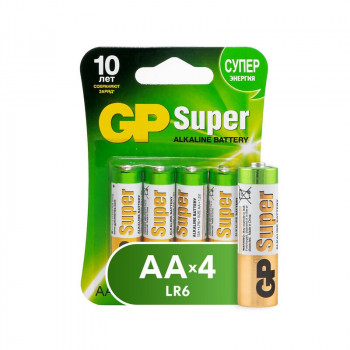 LR6 GP Super AA элемент алкал (блистер 4 шт)
