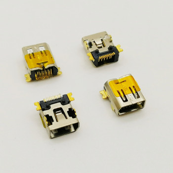 USBmini-5SA гнездо на плату 5 pin (врезное)                                                         