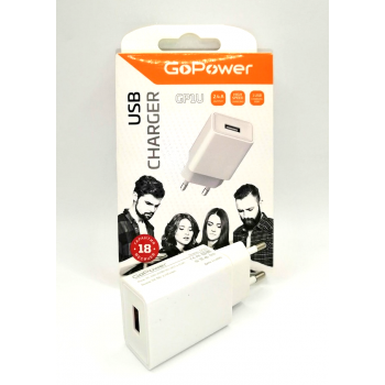 GP1U USB*1 5V 2.4A  зарядное устройство GoPower