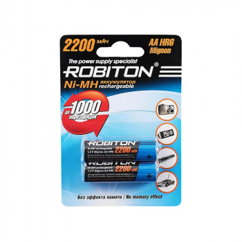 AA 2200mAh ROBITON Ni-MH аккумулятор (блистер 2шт)