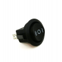 KCD1-202/D переключатель клавишный ON-OFF-ON (с нейтралью) 20мм круглый черный