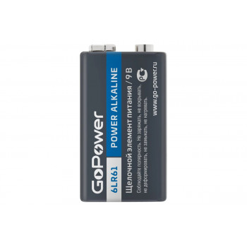 6LR61 GoPower 9V батарея алкал