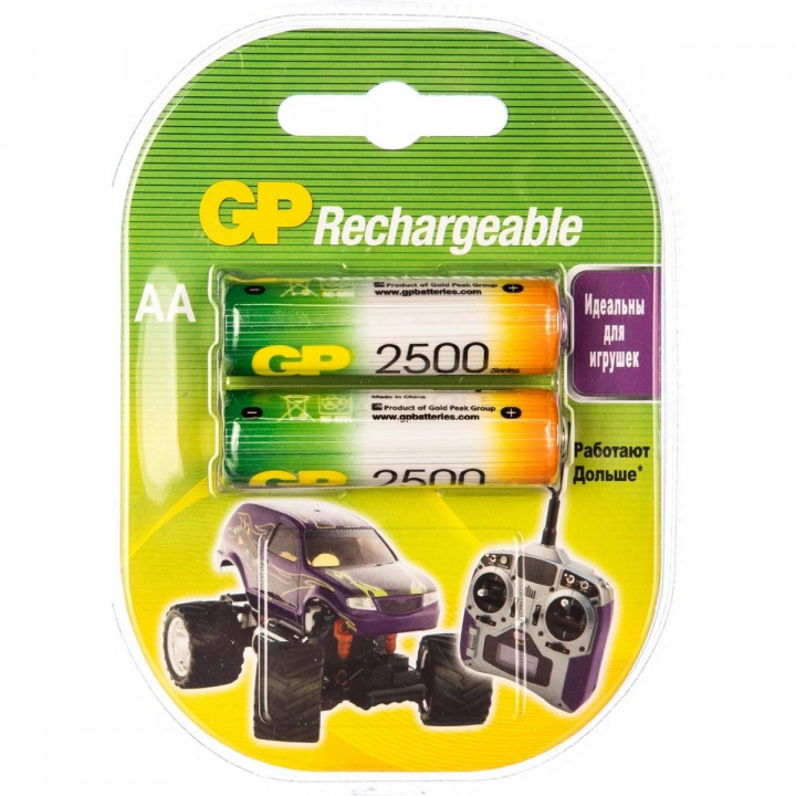 AA 2500mAh GP Ni-MH аккумулятор (блистер 2шт)