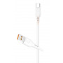 Шнур USB A шт- USB type C 1м TPE оплетка черный (для быстрой зарядки) FR48 FaizFull
