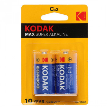 LR14 KODAK MAX C элемент алкалиновый (блистер 2шт)