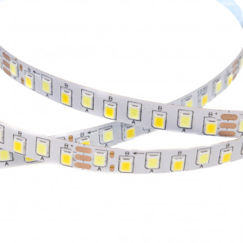 Лента светодиодная ТОКОВАЯ  2pin 2835 200Led/m 3200Lm/m 200-250mA 6500K+3000K белая (холодная+теплая