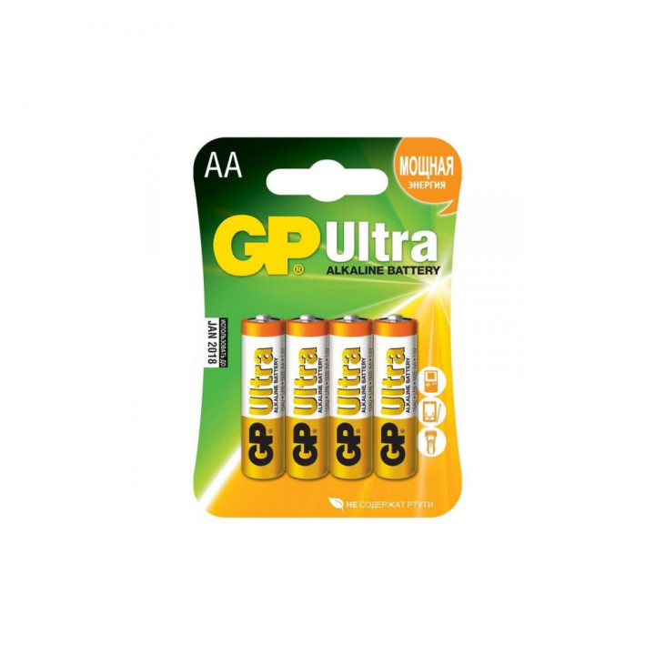 LR6 GP Ultra AA элемент алкал (блистер 4шт)