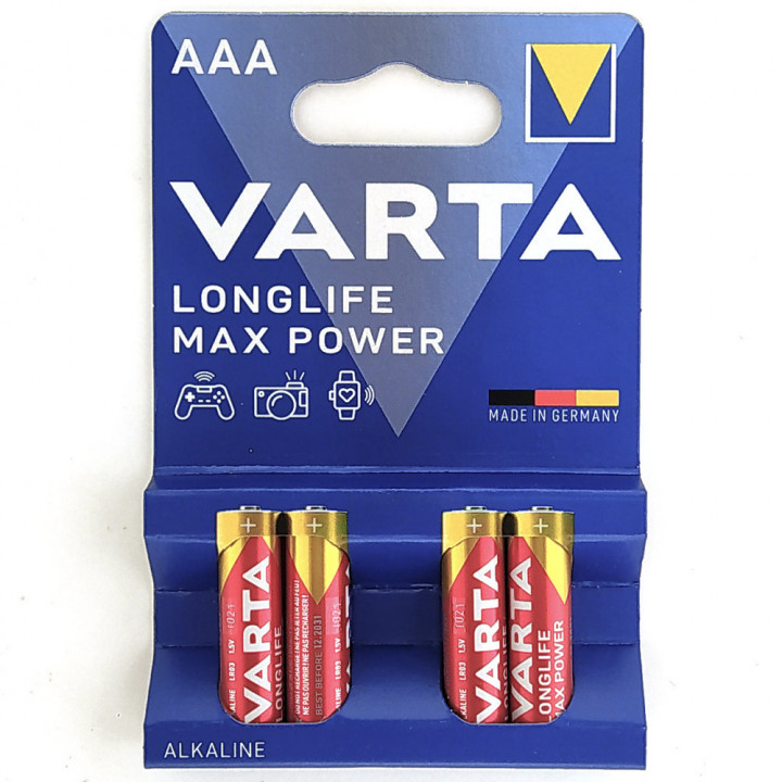 LR03 VARTA LONGLIFE MAX POWER AAA элемент алкал (блистер 4шт)