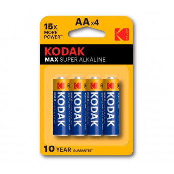 LR6 KODAK MAX  AA элемент алкал (блистер 4шт)