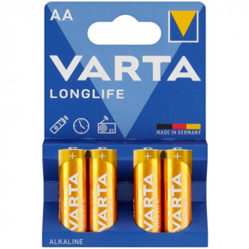 LR6 VARTA LONGLIFE  AA элемент алкал (блистер 4шт)