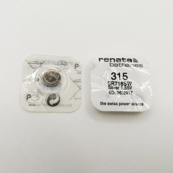SR716SW/315 1,55V RENATA батарейка серебряно-цинковая (срок годности 06.2017)                       