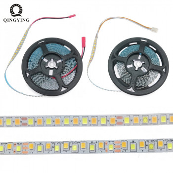 ТОКОВАЯ  2pin 2835 200Led/m 3200Lm/m 200-250mA 6500K+3000K белая (холодная+теплая)
