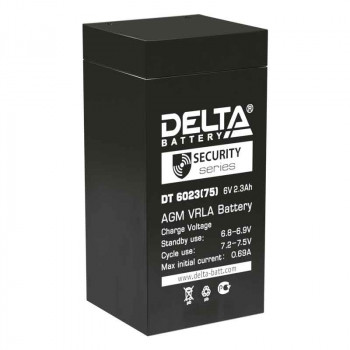 DT6023(75) 6V 2,3Ah DELTA аккумулятор свинцовый                                                     