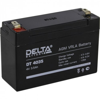 DT4035 4V 3,5Ah DELTA аккумулятор свинцовый                                                         